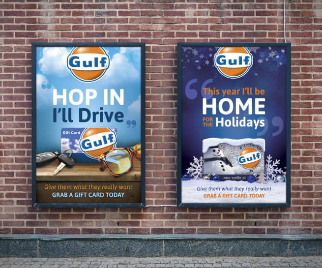 Gulf Oil Station Signage