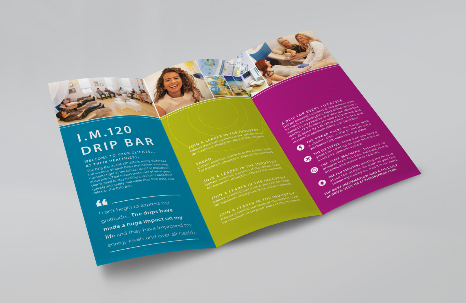 Mattie Wells Deisgn TriFold Brochure, Health and wellness.